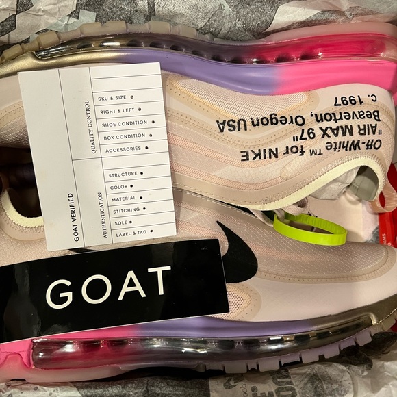 Nike Cream and Pink Athletic Shoes with Air Cushion Technology main image 5